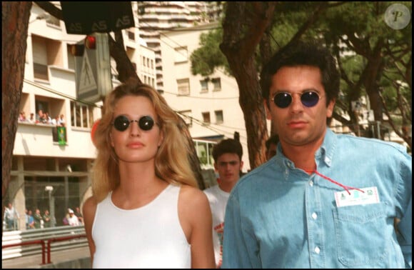 Karen Mulder et Jean-Yves Le Fur au Grand Prix de Monaco en 1993.