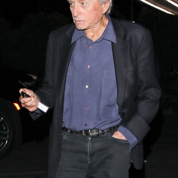 Robert De Niro, Michael Douglas et Harvey Keitel dînent ensemble au restaurant Funke à Beverly Hills.