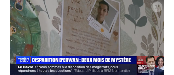 Disparition d'Erwan, BFMTV.