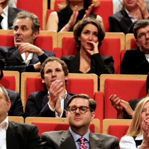 Tahar Rahim et Leila Bekhti Lyon le 18 Octobre 2013 Remise du Prix Lumiere 2013 a Quentin Tarantino a l'amphitheatre du palais des Congres de Lyon 