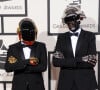 Elle est, effectivement, in love de Thomas Bangalter depuis des lustres et elle a eu, avec lui, deux garçons : Tara-Jay en 2002 et Roxan en 2008.
Daft Punk (Thomas Bangalter et Guy-Manuel de Homem-Christo) - 56e ceremonie des Grammy Awards à Los Angeles le 26 janvier 2014.