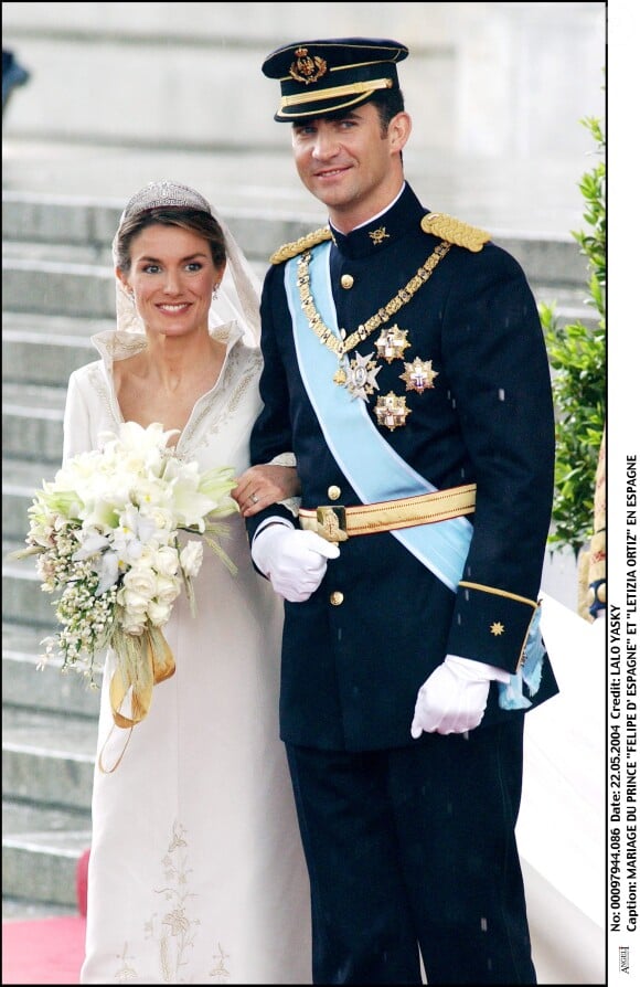 Ils se sont mariés en mai 2004, à la cathédrale de l'Almudena.
Archives : Mariage du roi Felipe et de Letizia
