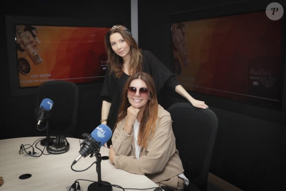 Exclusif - Cyrielle-Sarah Cohen, Veronika Loubry - Enregistrement de l'émission "15h-16h30", présentée par C.S.Cohen et diffusée en direct sur Radio J. Le 8 avril 2024 © Jack Tribeca / Bestimage 