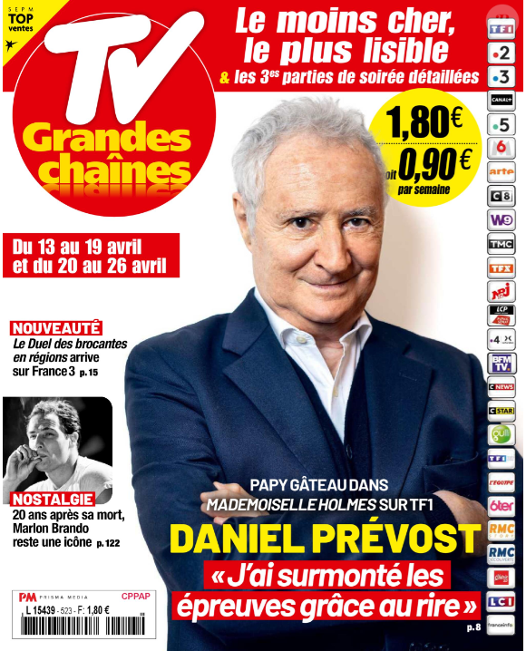 Couverture du magazine "TV Grandes Chaînes" du 6 avril 2024