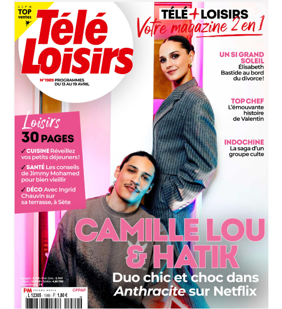 Couverture du magazine "Télé Loisirs" du 8 avril 2024