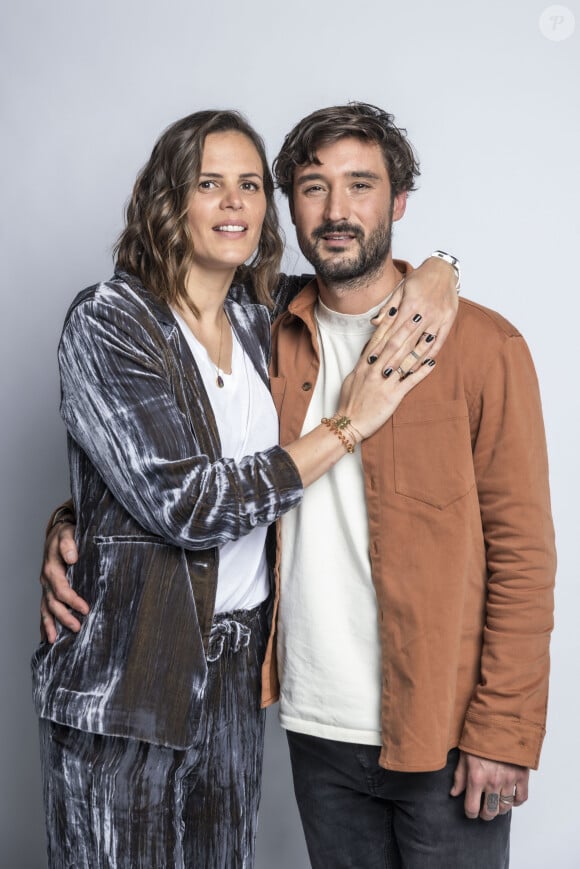 Exclusif - Jeremy Frerot et Laure Manaudou - Backstage - Enregistrement de l'émission "La Chanson secrète 11" à Paris, diffusée le 24 juin sur TF1. © Cyril Moreau / Bestimage 