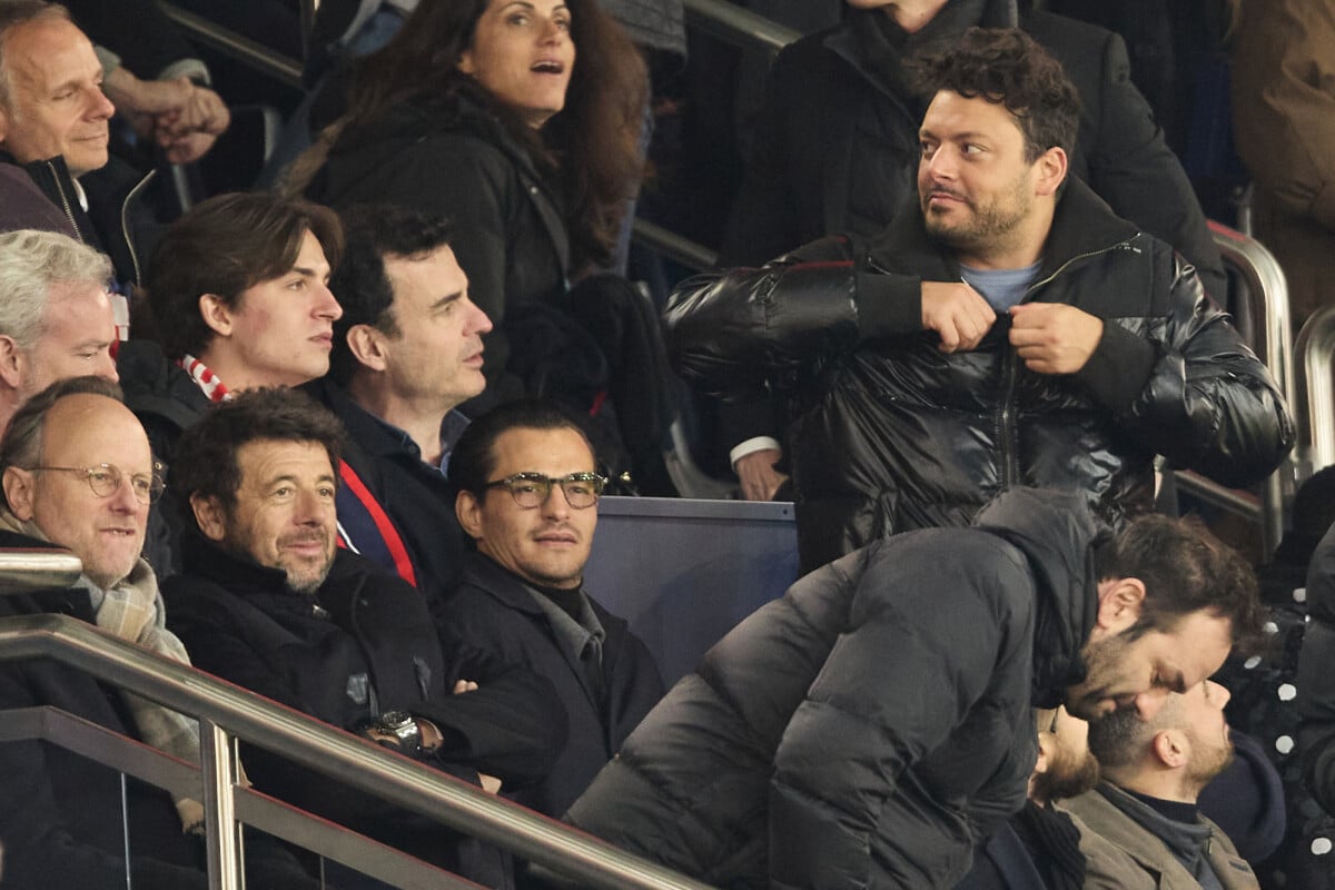 Photo Patrick Bruel, Kev Adams Célébrités dans les tribunes du