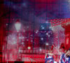 Exclusif - Les danseuses du Moulin Rouge - Enregistrement de l'émission "Paris 2024 le concert événement...dans un an les jeux" sur le parvis de l'Hôtel de Ville de Paris, diffusée le 25 juillet sur France 2 à 21h10. Le 3 juillet 2023 © Tiziano Da Silva-Christophe Clovis / Bestimage
