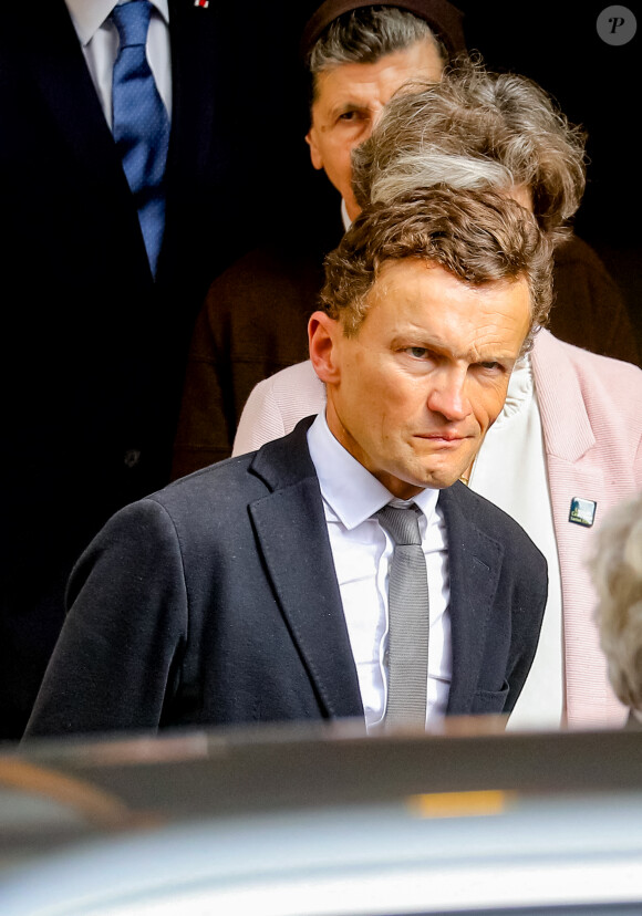 Sylvain Tesson à la sortie de l'audience avec sa Sainteté le Pape au Vatican, le 24 octobre 2022. © Dominique Jacovides/Bestimage 