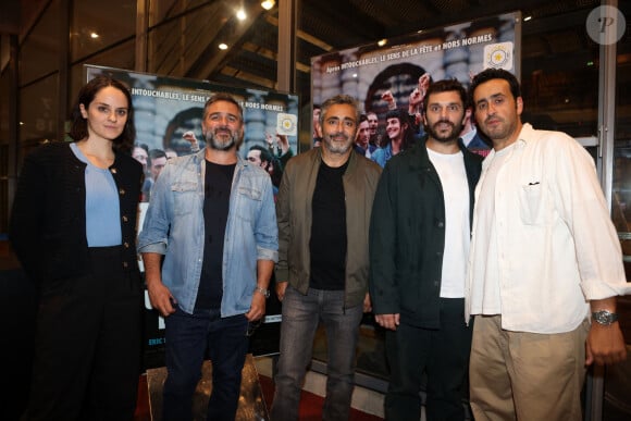 Exclusif - Noémie Merlant, les réalisateurs Olivier Nakache et Eric Toledano, Pio Marmaï et Jonathan Cohen - Avant-Première du film "Une année difficile" à l'UGC Ciné Cité de Bordeaux, le 11 septembre 2023. © Jean-Marc Lhomer / Bestimage 