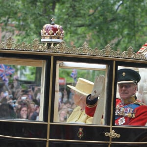 Elizabeth II et le prince Philip - Mariage de Catherine "Kate" Middleton et du prince William à l'abbaye de Westminster, Londres, 29 avril 2011. @ Ken Goff Rota/GoffPhotos.com