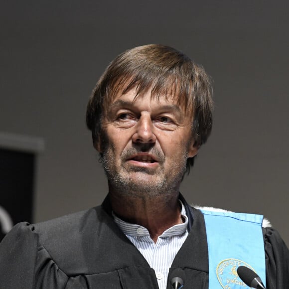 Cérémonie de remise des insignes de Docteur Honoris Causa à Nicolas Hulot lors de la rentrée académique de l'Université de Mons, Belgique le 10 octobre 2019. 