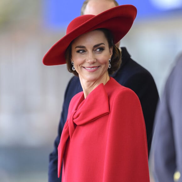Catherine (Kate) Middleton, princesse de Galles - Cérémonie de bienvenue du président de la Corée du Sud et de sa femme à Horse Guards Parade à Londres, le 21 novembre 2023.