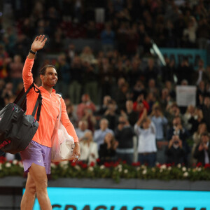 Rafael Nadal (Esp) - Rafael Nadal s'incline en huitième de finale au Tournoi de tennis de Madrid (Mutua Madrid Open) le 30 avril 2024. © Antoine Couvercelle / Panoramic / Bestimage 