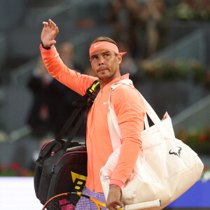Rafael Nadal a fait ses adieux au tournoi de Madrid, où il ne jouera plus. 
Rafael Nadal (Esp) - Rafael Nadal s'incline en huitième de finale au Tournoi de tennis de Madrid (Mutua Madrid Open). © Antoine Couvercelle / Panoramic / Bestimage 