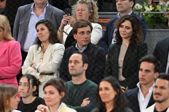 La famille proche de Rafael Nadal est émue après sa défaite en huitième de finale au Tournoi de tennis de Madrid (Mutua Madrid Open) le 30 avril 2024. 