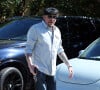 Le chanteur a vécu un an de traitements très agressifs. 
Johnny Hallyday, arrive au restaurant "Soho House" à Malibu, le 09 mars 2017. 