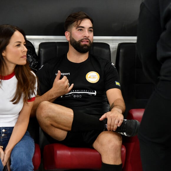 Kendji Girac - Match des Légendes, la rencontre qui mêle le football et le rugby au profit de l'association de P. Olmeta (ancien gardien de but et co-fondateur de l'association), "Un sourire, un espoir pour la vie" s'est déroulé à Nice à l'Allianz Riviera, le 26 septembre 2022. L'association de P. Olmetta est engagée en faveur des enfants atteints de cancer ou de maladie orpheline. © Bruno Bebert/Bestimage