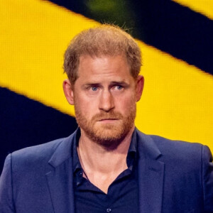 Le prince Harry Duc de Sussex lors de la cérémonie de clôture des Invictus Games 2023 à Dusseldorf le 16 septembre 2023 Pictured: Prince Harry