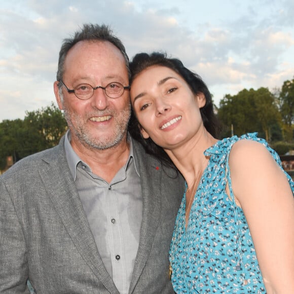 Jean Reno et sa femme Zofia Borucka - Soirée du 90e anniversaire de Line Renaud sur le Bateau Potel et Chabot "Pavillon Seine" à Paris le 2 juillet 2018. © Coadic Guirec/Bestimage