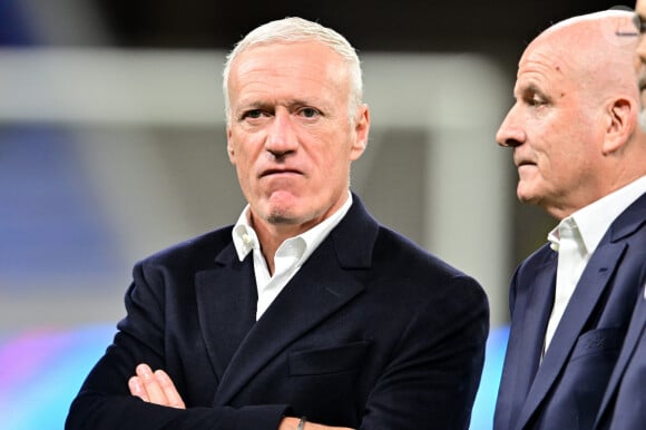 Didier Deschamps et Guy Stephan (france) - Football - Match amical entre la France et l'Allemagne (0-2) au Groupama Stadium de Lyon-Décines le 23 mars 2024. © Frederic Chambert / Panoramic / Bestimage 