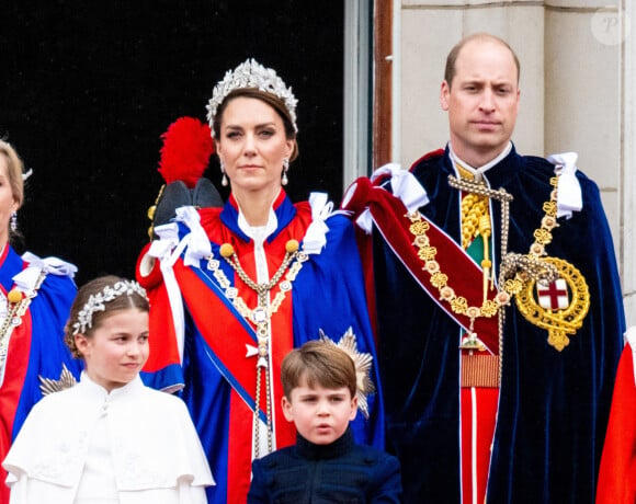 Le prince William, Kate Middleton, le prince Louis et la princesse Charlotte