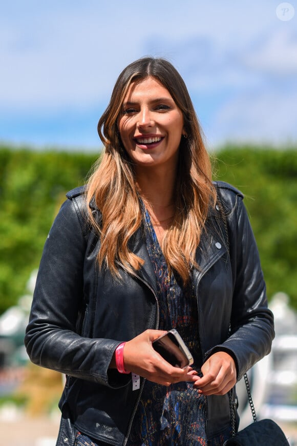 Camille Cerf, miss France 2015 et ambassadrice LPEJ 2022 lors de la 8ème édition du "Longines Paris Eiffel Jumping" au Champ de Mars à Paris, le 26 juin 2022. © Perusseau/Gorassini/Tribeca/Bestimage 