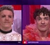 Nemo s'est imposé face à la Croatie, qui bien qu'ayant eu les faveurs du public, n'a pas réussi à rattraper la Suisse.
Nemo lors de la finale de L'Eurovision