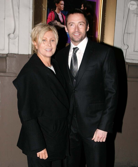 Hugh Jackman et sa femme Deborra-Lee Furness, à New York, le 4 mars 2010 !