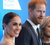 Elle est notamment apparue dans une magnifique robe jaune signée Carolina Herrera, pièce qu'elle a déjà portée à plusieurs reprises
Meghan Markle et le prince Harry - Photocall de la soirée de gala Robert F Kennedy Human Rights à New York le 6 décembre 2022. 