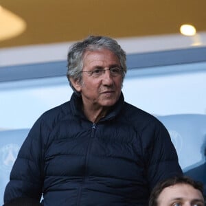 Richard Anconina - Célébrités dans les tribunes du match de Ligue 1 Uber Eats "PSG-Toulouse" (1-3) au Parc des Princes à Paris le 12 mai 2024. © Cyril Moreau/Bestimage