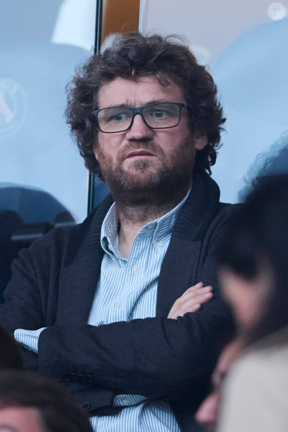 Olivier de Benoist - Célébrités dans les tribunes du match de Ligue 1 Uber Eats "PSG-Toulouse" (1-3) au Parc des Princes à Paris le 12 mai 2024. © Cyril Moreau/Bestimage