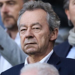 Michel Denisot - Célébrités dans les tribunes du match de Ligue 1 Uber Eats "PSG-Toulouse" (1-3) au Parc des Princes à Paris le 12 mai 2024. © Cyril Moreau/Bestimage