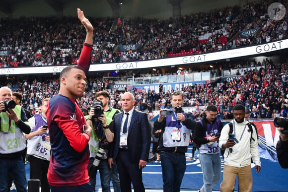 Kylian Mbappe lors du match de Ligue 1 Uber Eats "PSG-Toulouse" (1-3) au Parc des Princes à Paris le 12 mai 2024.