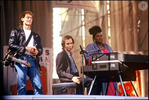 Jean-Jacques Goldman avec Michael Jones et Carol Fredericks (archive)