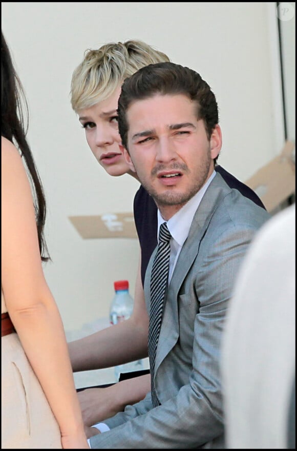 Ils venaient défendre le film "Wall Street : Money never sleeps".
Shia LaBeouf et Carey Mulligan - Photocall du film "Wall Street : Money never sleeps" au 63e Festival de Cannes en 2010.