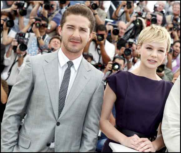 Dans lequel ils se donnent la réplique.
Shia LaBeouf et Carey Mulligan - Photocall du film "Wall Street : Money never sleeps" au 63e Festival de Cannes en 2010.