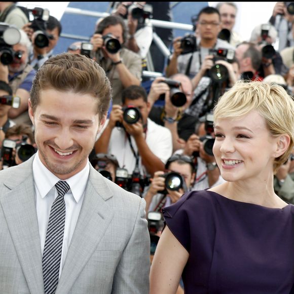 Shia LaBeouf et Carey Mulligan - Photocall du film "Wall Street : Money never sleeps" au 63e Festival de Cannes en 2010.