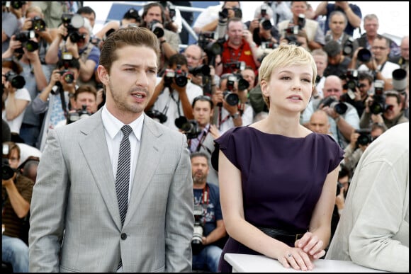 Shia LaBeouf et Carey Mulligan - Photocall du film "Wall Street : Money never sleeps" au 63e Festival de Cannes en 2010.