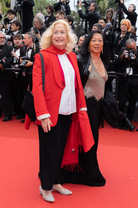 Brigitte Fossey - Montée des marches du film " Le deuxième acte " pour la cérémonie d'ouverture du 77ème Festival International du Film de Cannes, au Palais des Festivals à Cannes. Le 14 mai 2024 © Olivier Borde / Bestimage 