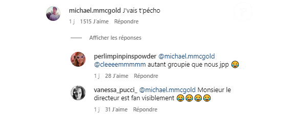 Lucie Bernardoni taquine Michaël Goldman sur Instagram