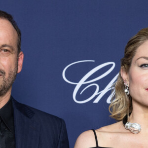 Michel Ferracci et sa femme Émilie Dequenne - Cérémonie du remise du Trophée Chopard au Carlton Beach à Cannes, lors du 76ème Festival International du Film de Cannes. Le 19 mai 2023 © Olivier Borde / Bestimage 