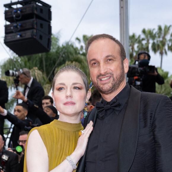 Emilie Dequenne et son mari Michel Ferracci - Montée des marches du film " Le deuxième acte " pour la cérémonie d'ouverture du 77ème Festival International du Film de Cannes, au Palais des Festivals à Cannes. Le 14 mai 2024 © Olivier Borde / Bestimage 