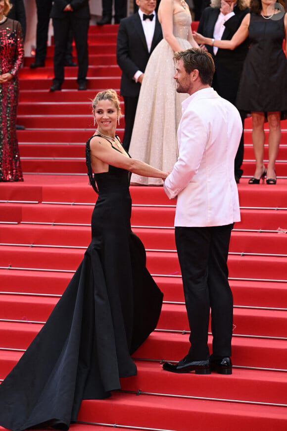 Elsa Pataky et Chris Hemsworth à l'avant-première mondiale de "Furiosa : Une saga Mad Max" lors du Festival de Cannes, le 15 mai 2024. Photo: Doug Peters/PA Wire.