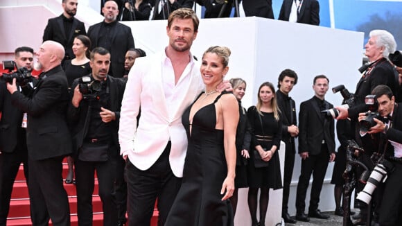 PHOTOS Chris Hemsworth et Elsa Pataky, couple superstar à Cannes : l'acteur bouscule le protocole, un écart largement pardonné