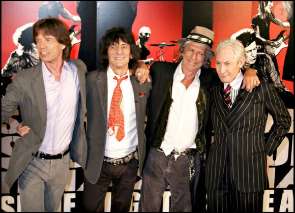 "Un merci tout particulier à Mick Jagger pour avoir accueilli chaleureusement ma famille", écrit Céline Dion 
 
Archives - Mick Jagger, Ronnie Wood, Keith Richards, Charlie Watts.