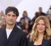 Les journalistes présents sur place ont été étonnés par les attitudes imbuvables adoptées par les acteurs et le réalisateur du film
Louis Garrel, Léa Seydoux, Raphaël Quenard - Photocall du film "Le deuxième acte", présenté hors compétition, lors du 77ème Festival International du Film de Cannes (14 - 25 mai 2024), le 15 mai 2024. 