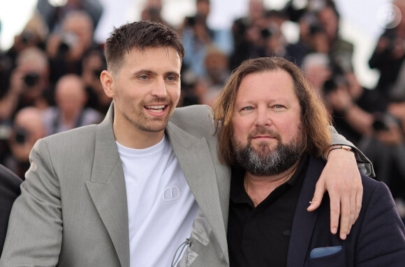 Raphaël Quenard, Manuel Guillot - Photocall du film "Le deuxième acte", présenté hors compétition, lors du 77ème Festival International du Film de Cannes (14 - 25 mai 2024), le 15 mai 2024. 