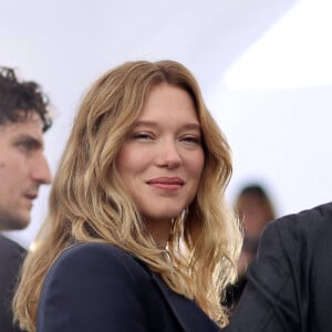 Louis Garrel et Léa Seydoux - Photocall du film "Le deuxième acte", présenté hors compétition, lors du 77ème Festival International du Film de Cannes (14 - 25 mai 2024), le 15 mai 2024. 