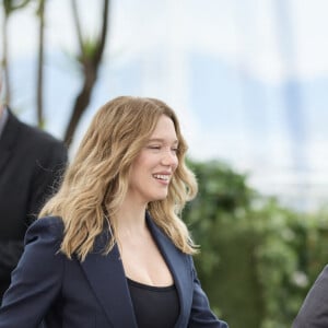 Vincent Lindon et Léa Seydoux - Photocall du film "Le deuxième acte", présenté hors compétition, lors du 77ème Festival International du Film de Cannes (14 - 25 mai 2024), le 15 mai 2024. 